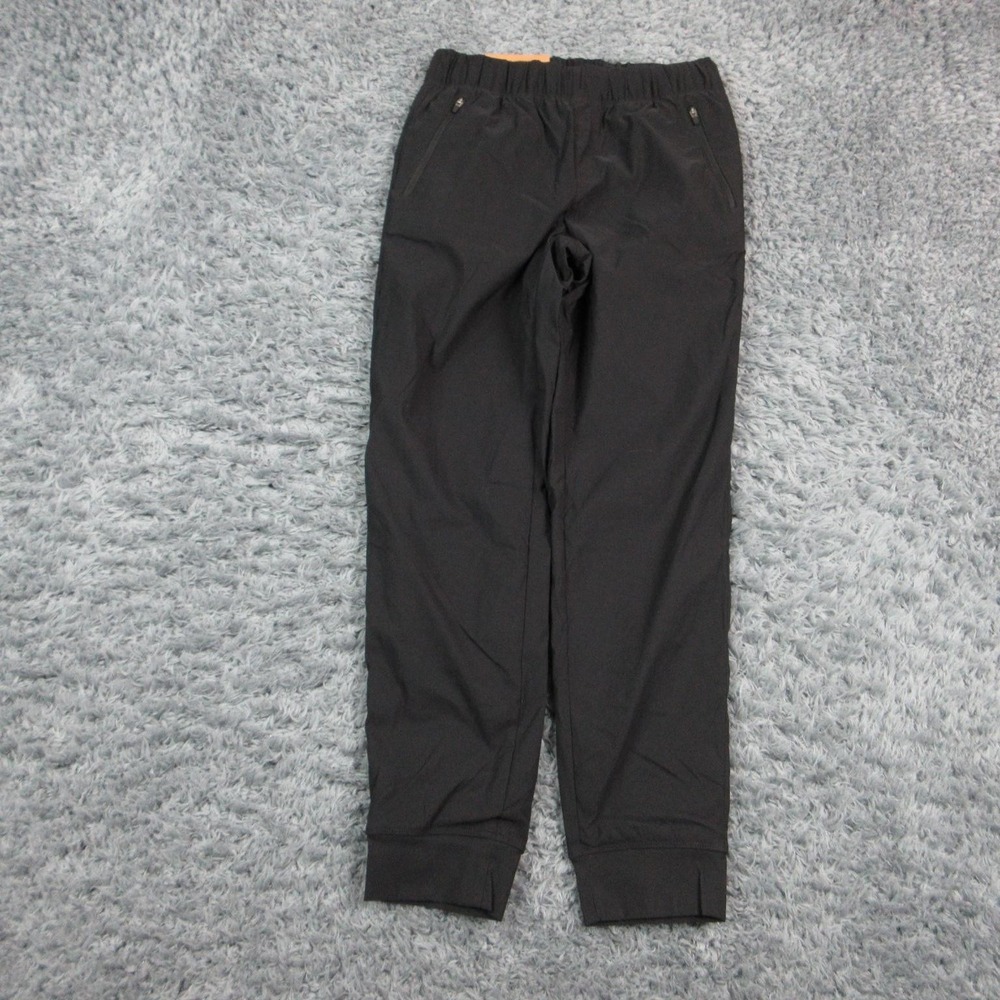 Eddie Bauer Pants Womens 4 Black Jogger Fleece Lined Pull On 28x28.5* NWT